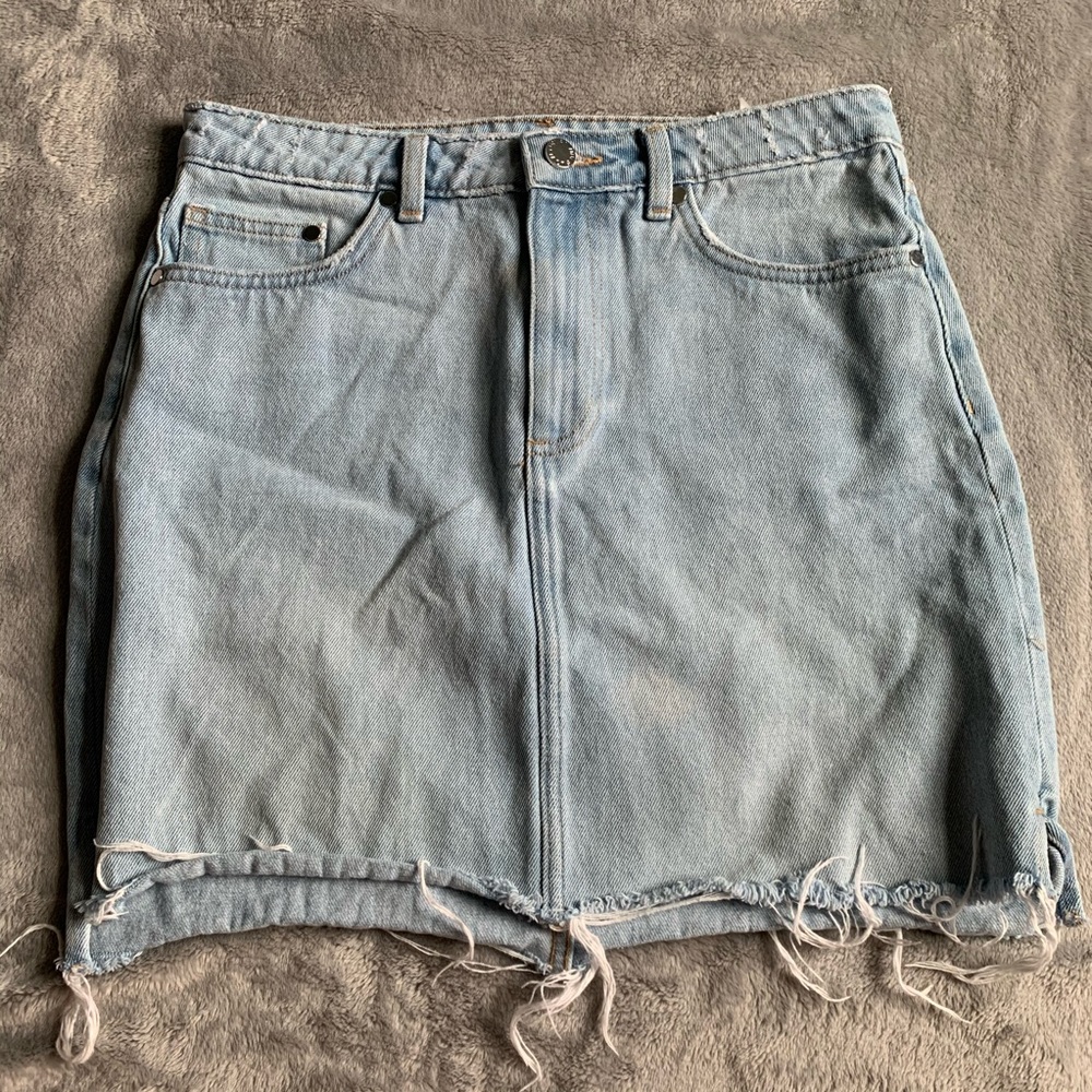High-Waisted Jean Skirt